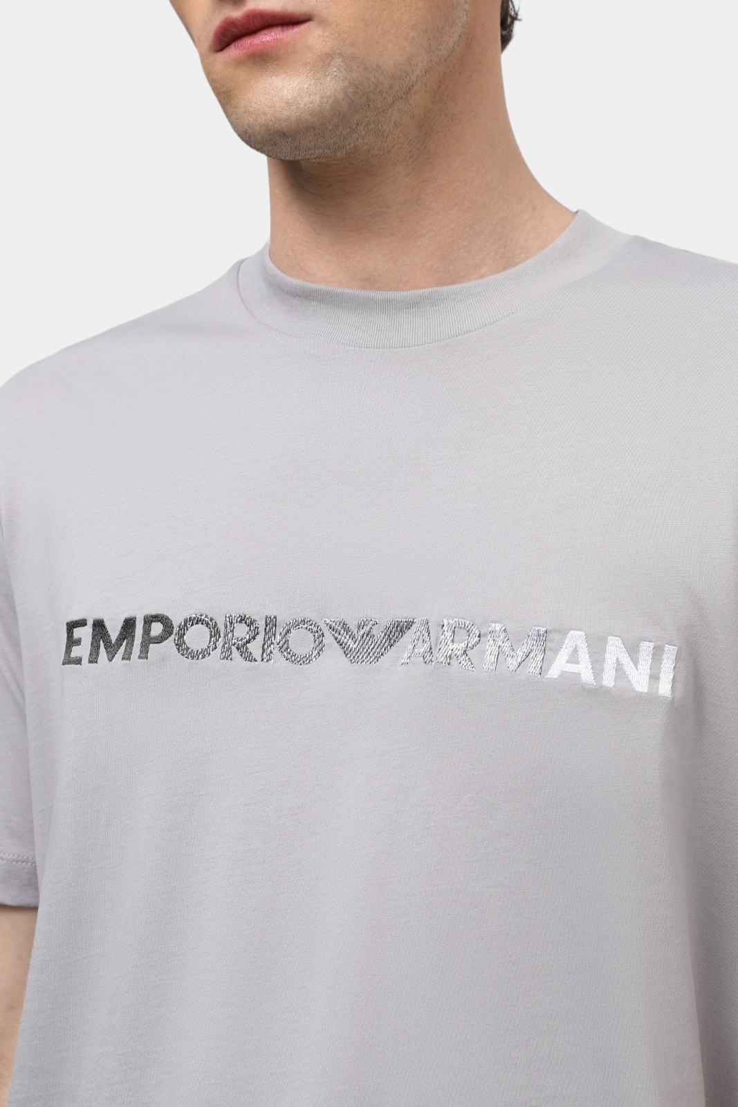 Сіра футболка 3D1TG3 1JPZZ 06I4 Emporio Armani